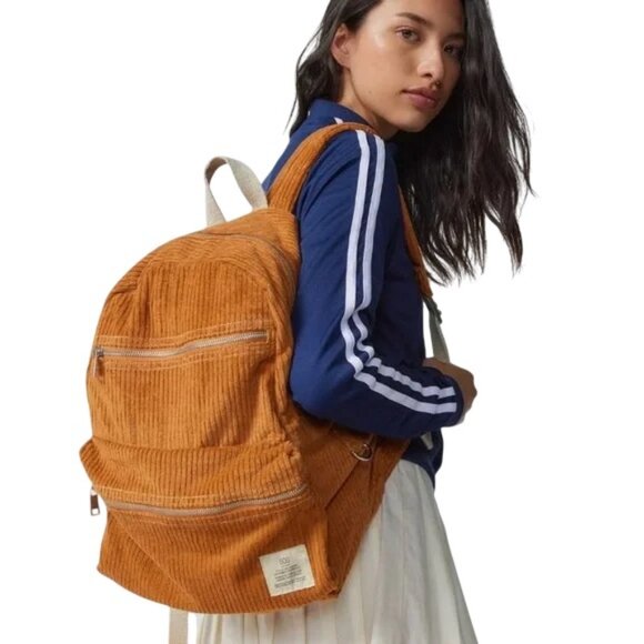 BDG Handbags - BDG from Urban Outfitters caramel corduroy backpack